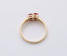 Load image into Gallery viewer, Vintage Rubies Diamonds 14K Yellow Gold Ring
