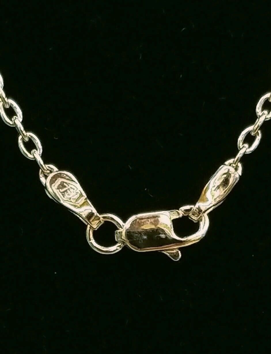 Vintage Ladies Oval Ruby Diamonds 18K White Gold Necklace