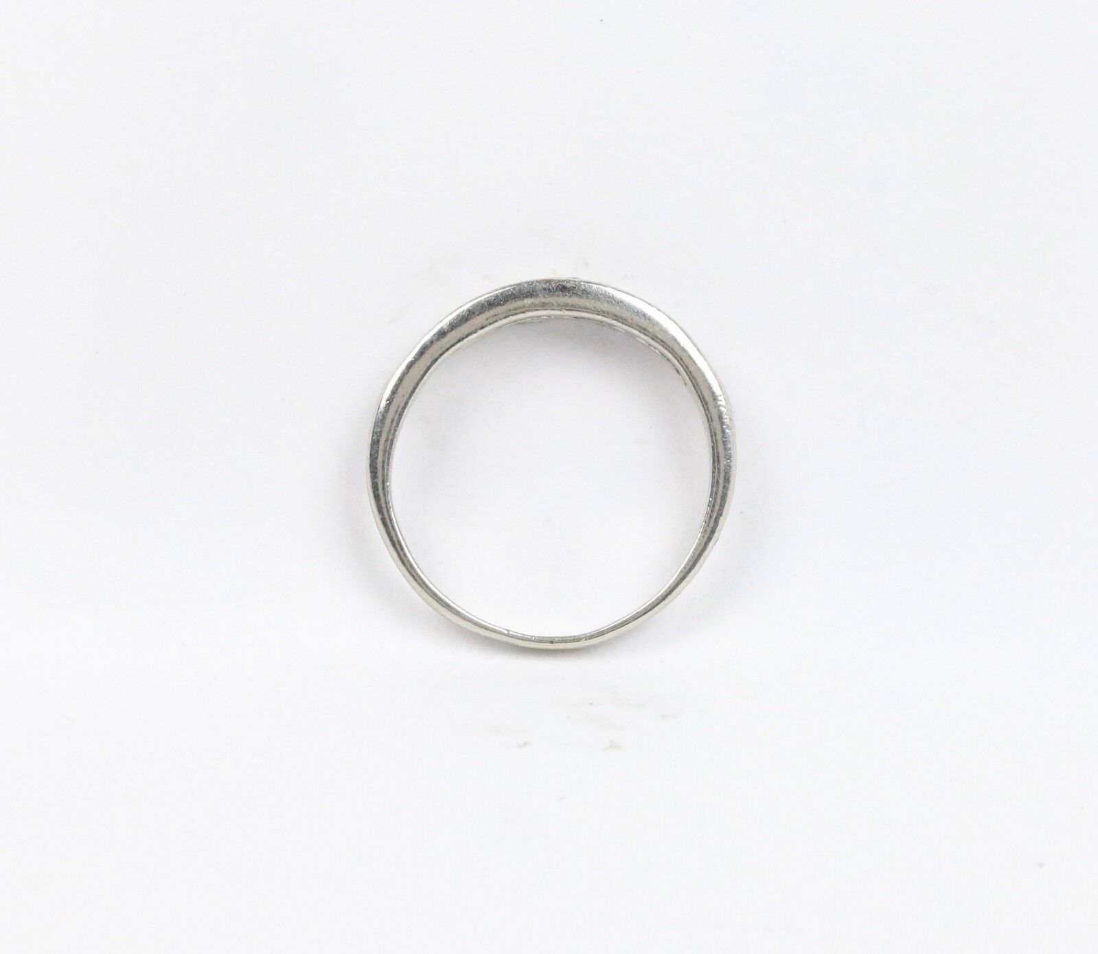 Vintage Platinum Diamond Wedding Band  Ring