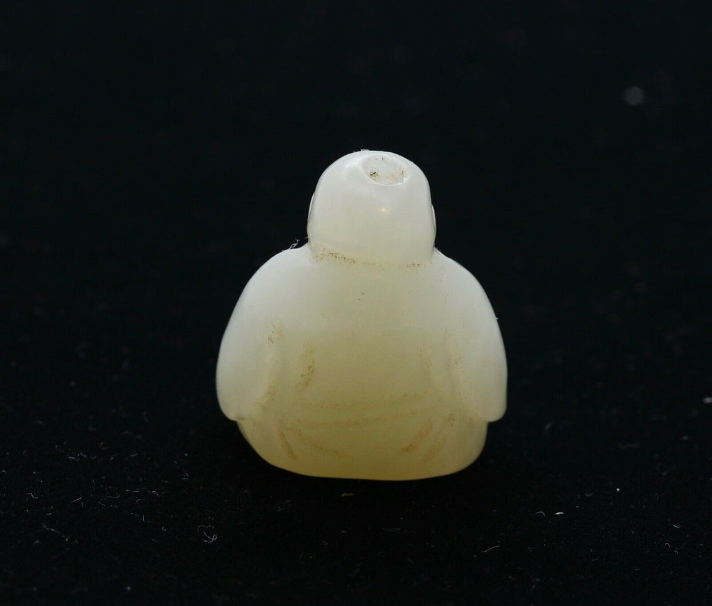 Carved Translucent Jade Budda Pendant Statue