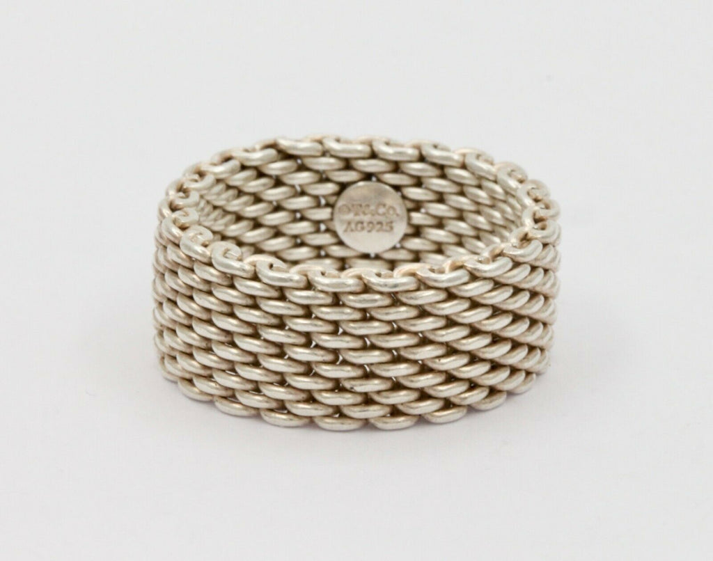 Classic Tiffany & Co Somerset Mesh Ring