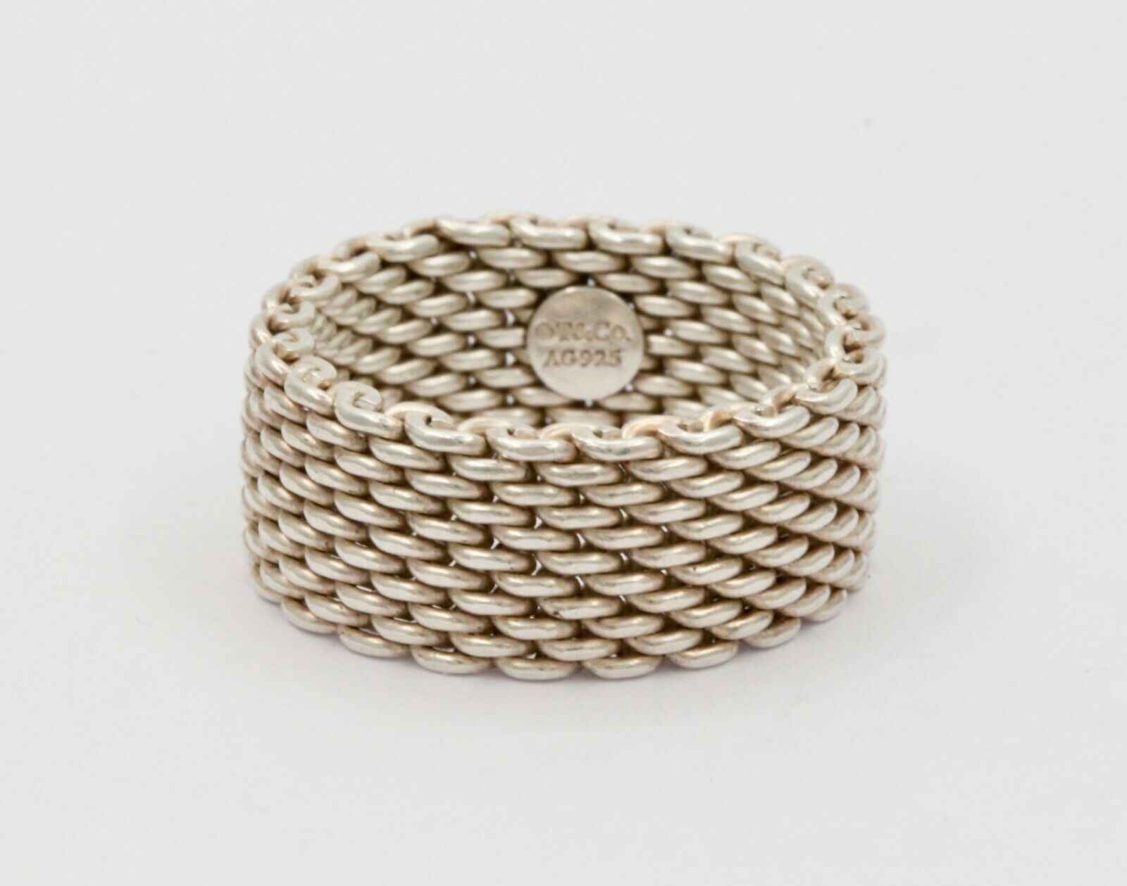 Classic Tiffany & Co Somerset Mesh Ring