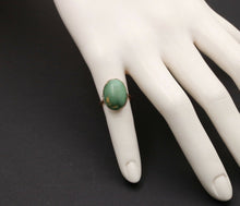 Load image into Gallery viewer, Victorian Cabochon Turquoise 14K Yellow Gold Ring
