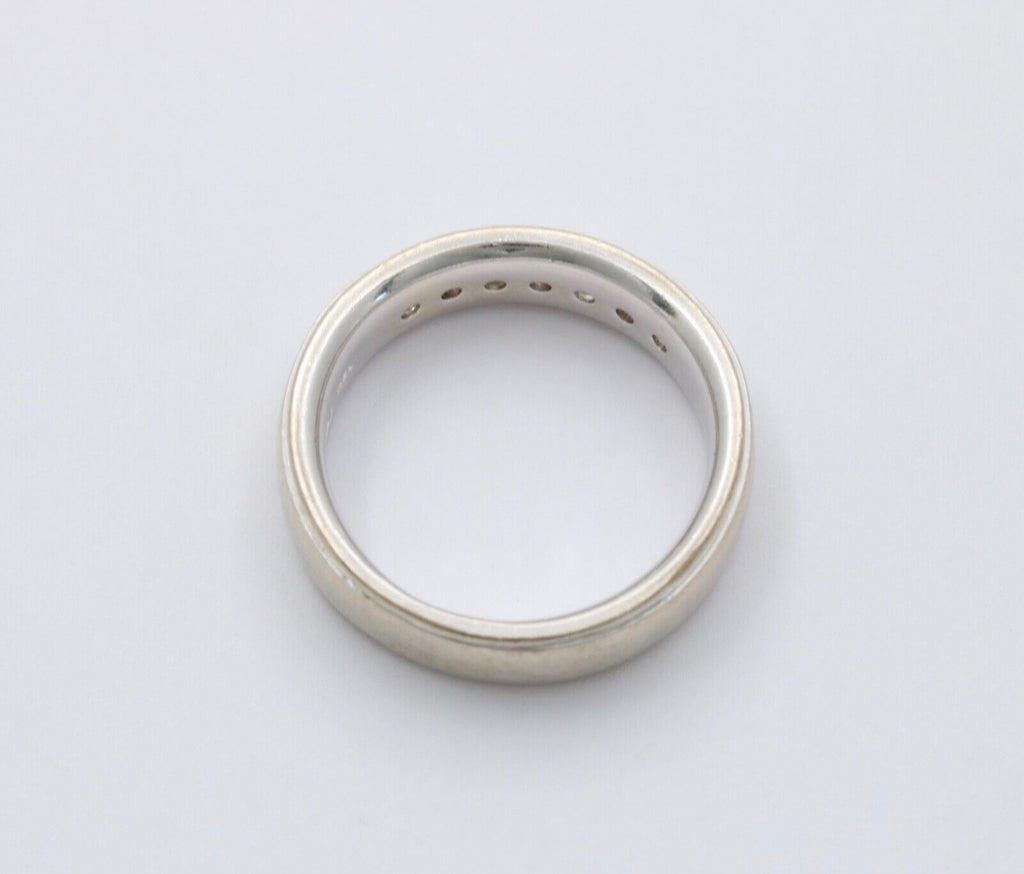 Vintage .97 carats Diamond Half Eternity Wedding Ring Band