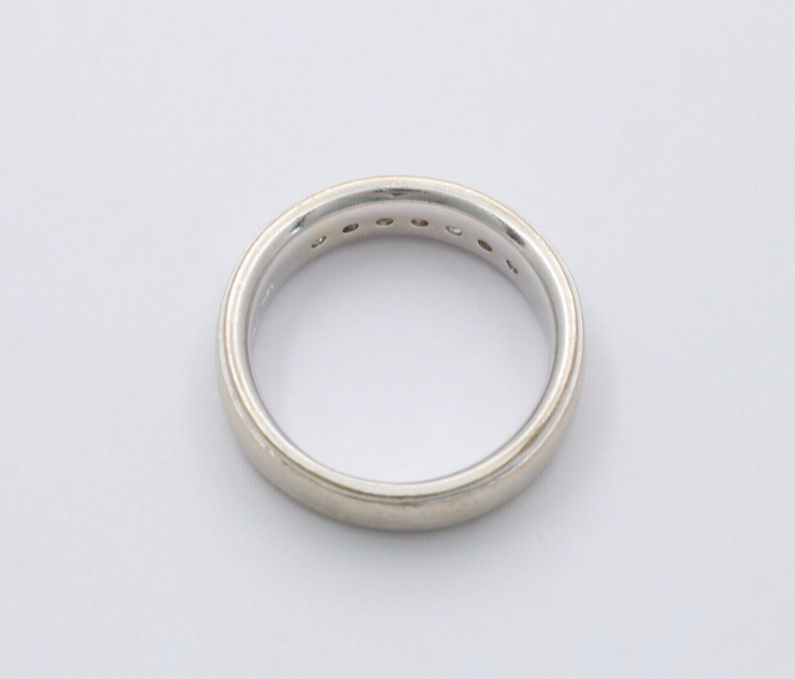 Vintage .97 carats Diamond Half Eternity Wedding Ring Band