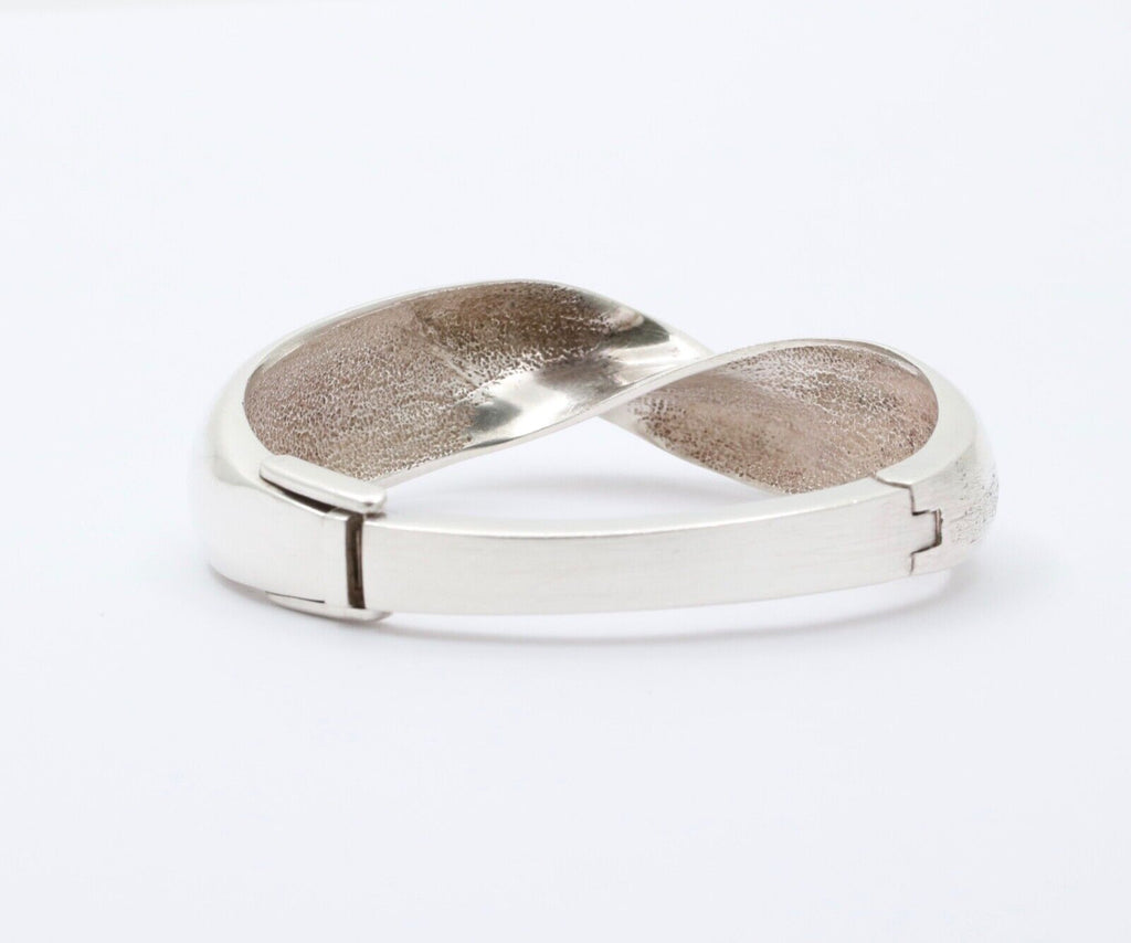 Vintage French Tiffany And Co. 925 Twist Bangle Cuff Bracelet