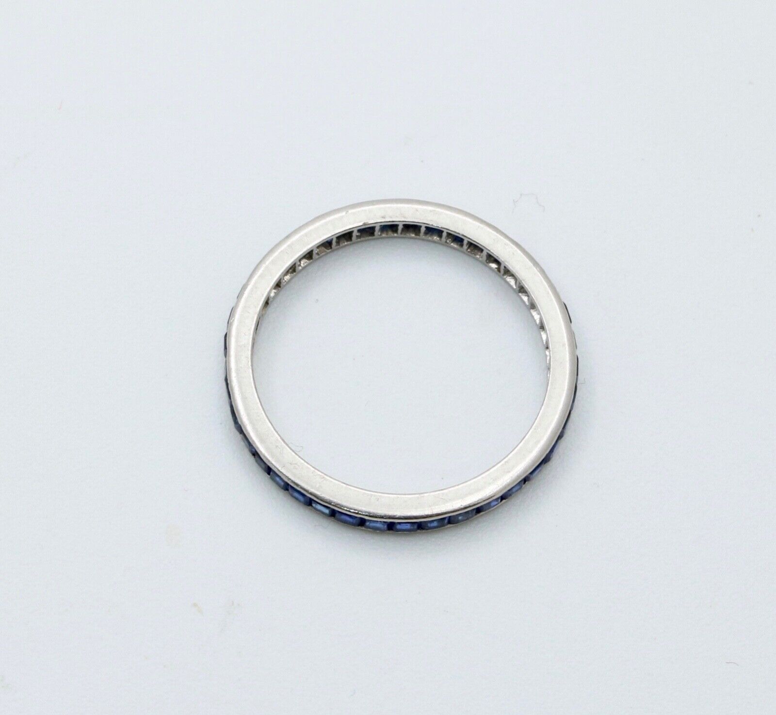 Vintage Tiffany & Co Sapphire Eternity Platinum Band.