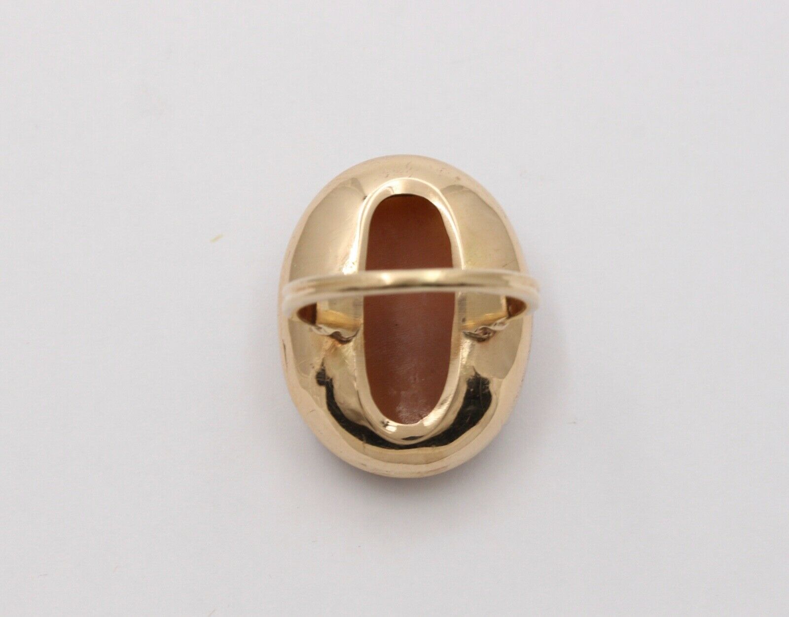 Antique 14K Yellow God Cameo Ring, Antique Ring.