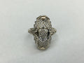 Art Deco Diamond 14K White Gold Reproduction Style Ring