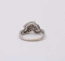 Load image into Gallery viewer, Vintage Diamond 14K White Gold Ring Band, statement ring
