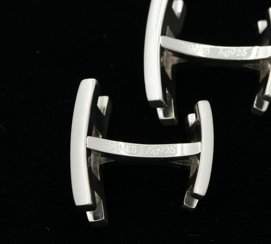 HERMÈS Sterling Parallele Cufflinks 925