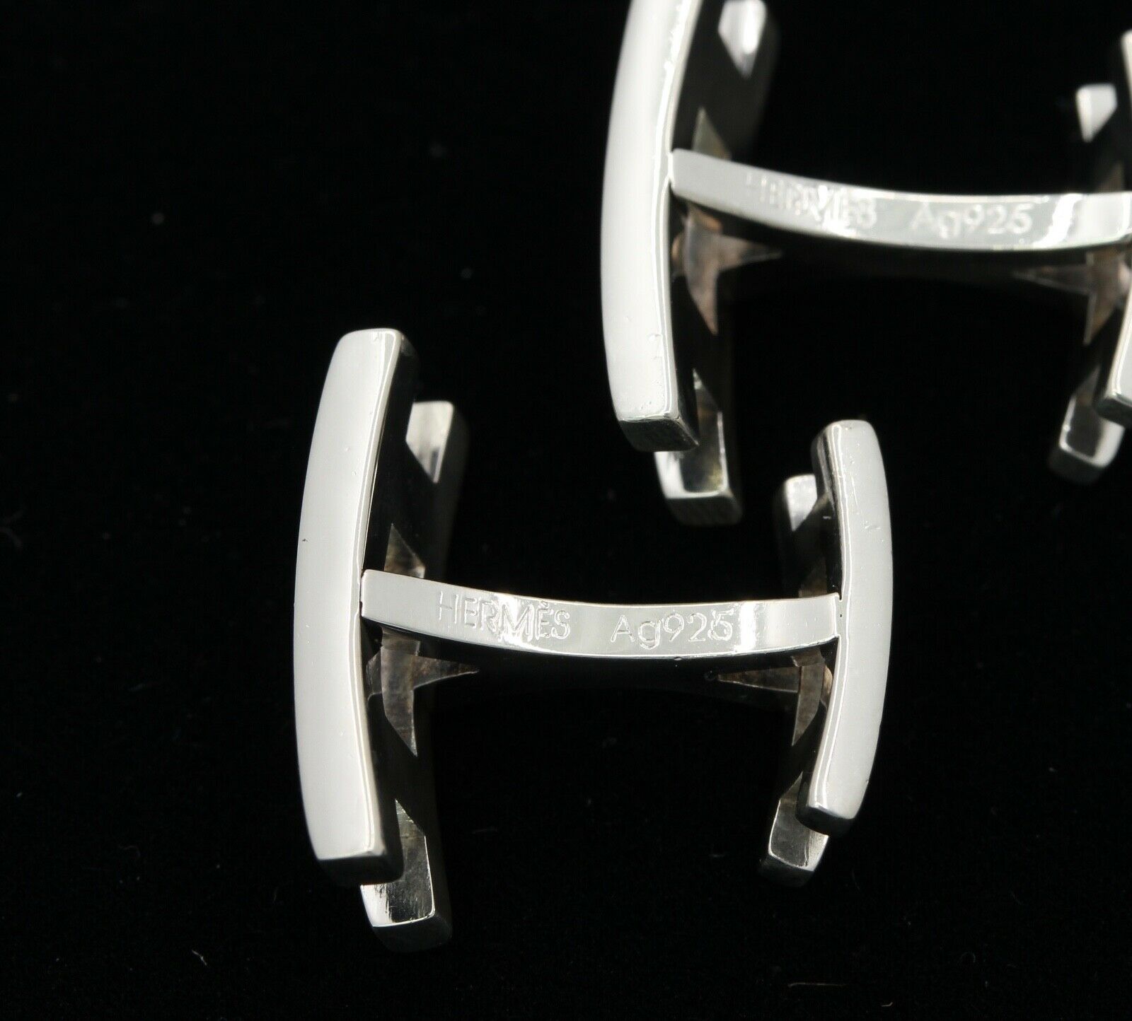 HERMÈS Sterling Parallele Cufflinks 925
