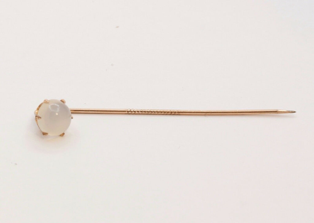 Victorian Cabochon Moonstone Stick Pin