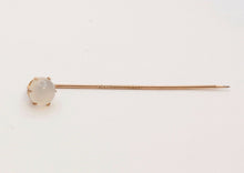 Load image into Gallery viewer, Victorian Cabochon Moonstone Stick Pin
