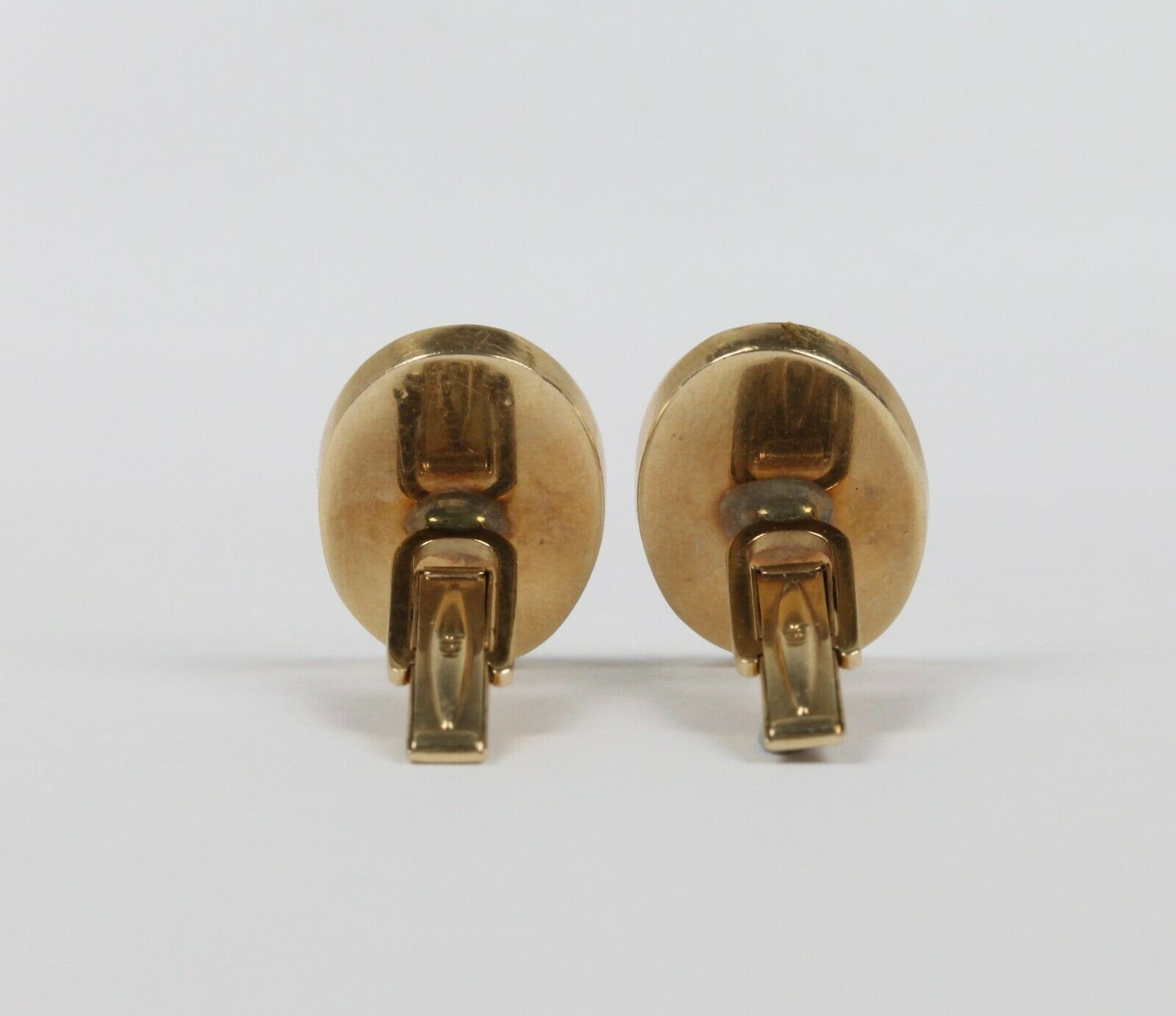 Pietra Dura Vintage 14K Yellow Gold Scarab Cufflinks