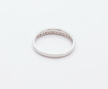 Load image into Gallery viewer, Vintage Ladies Diamonds Platinum Wedding Band Stacking Ring
