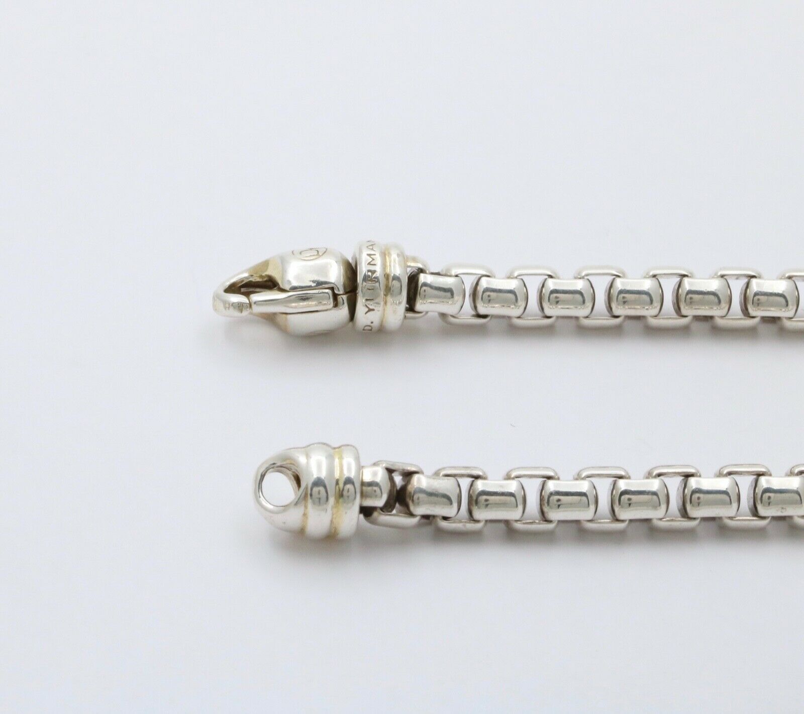 David Yurman Box Link Bracelet 925 Sterling Silver