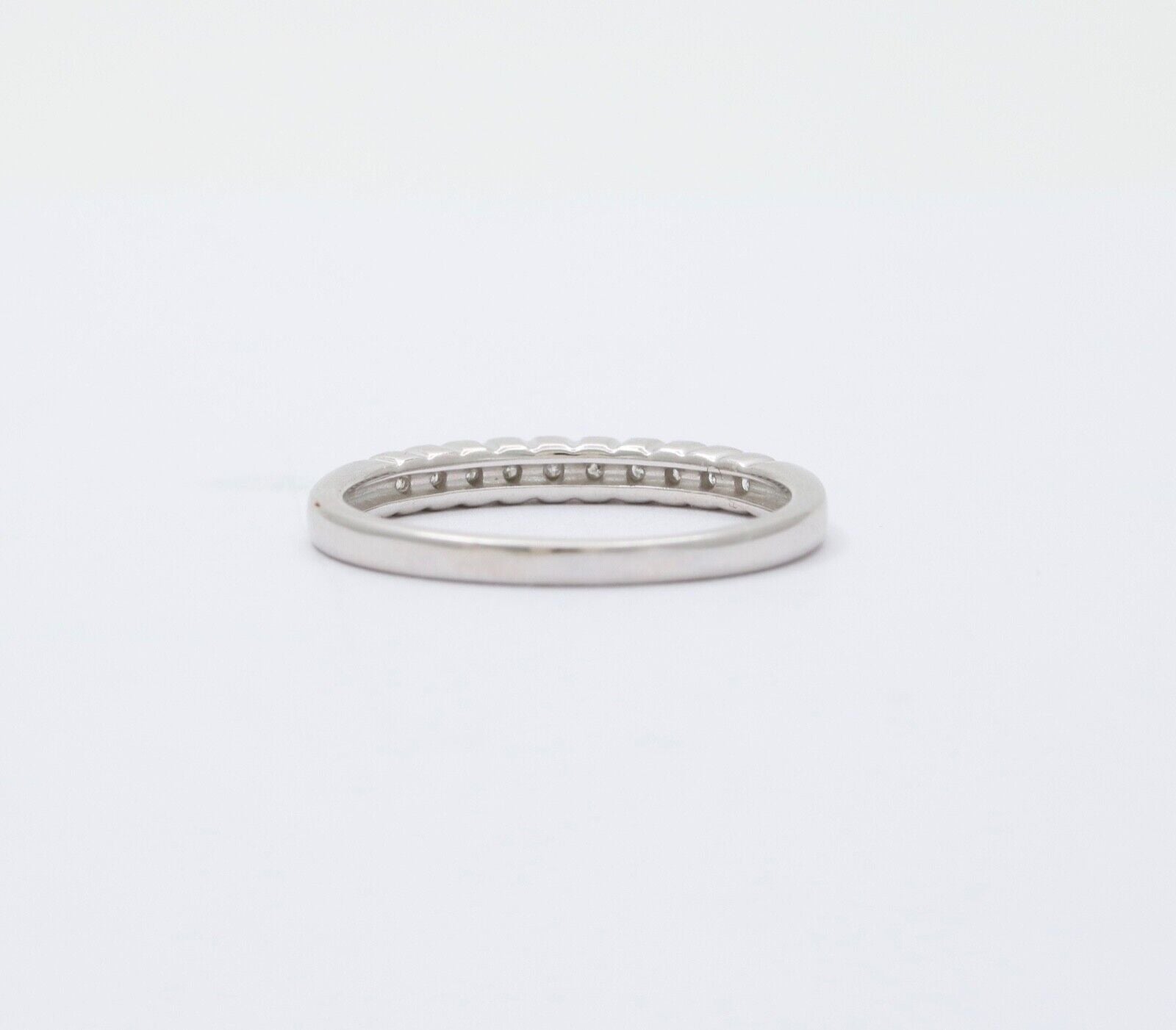 Vintage 14K Gold Half Eternity Diamond Ring Band