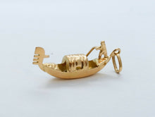 Load image into Gallery viewer, Vintage 18K Yellow Gold Gondola Pendant Charm
