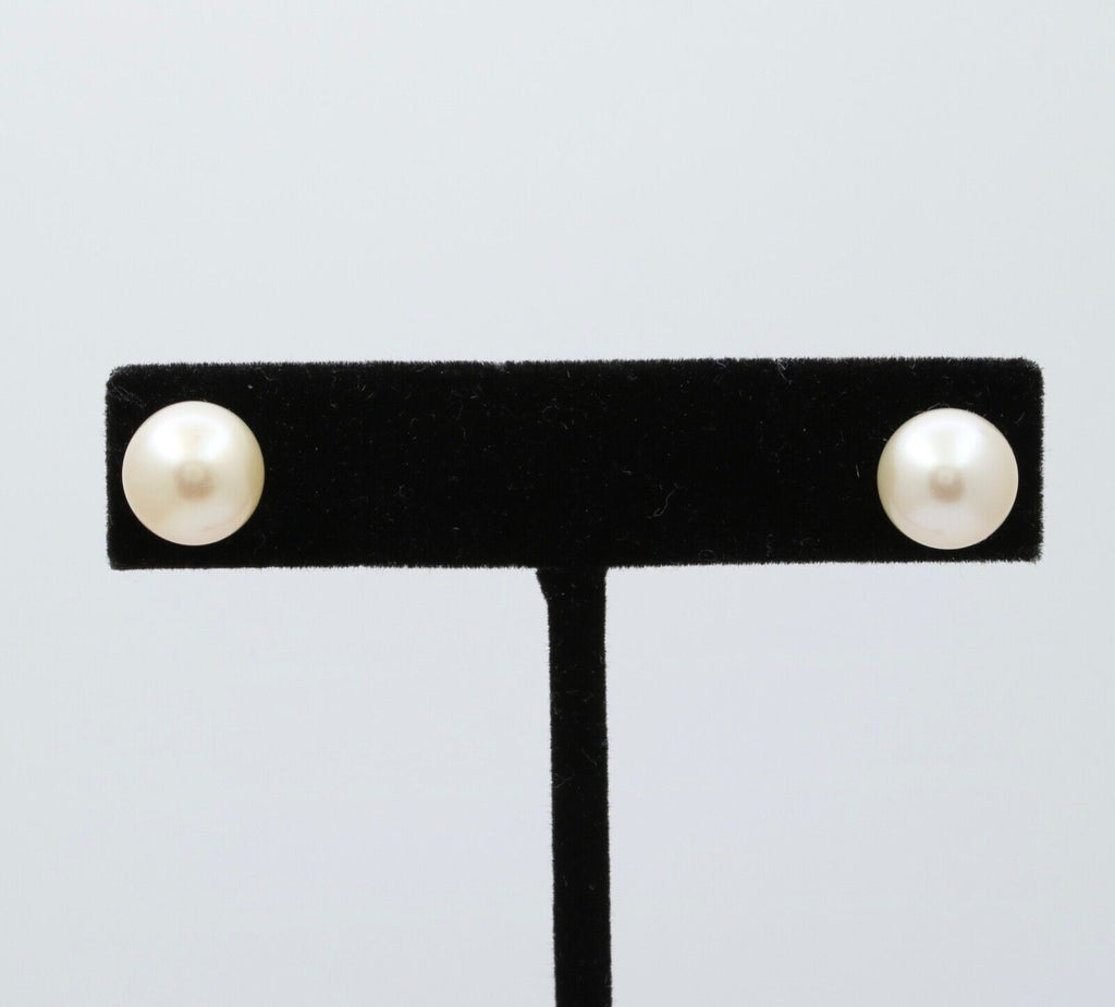 Vintage Pearl 14K Yellow Gold Earrings