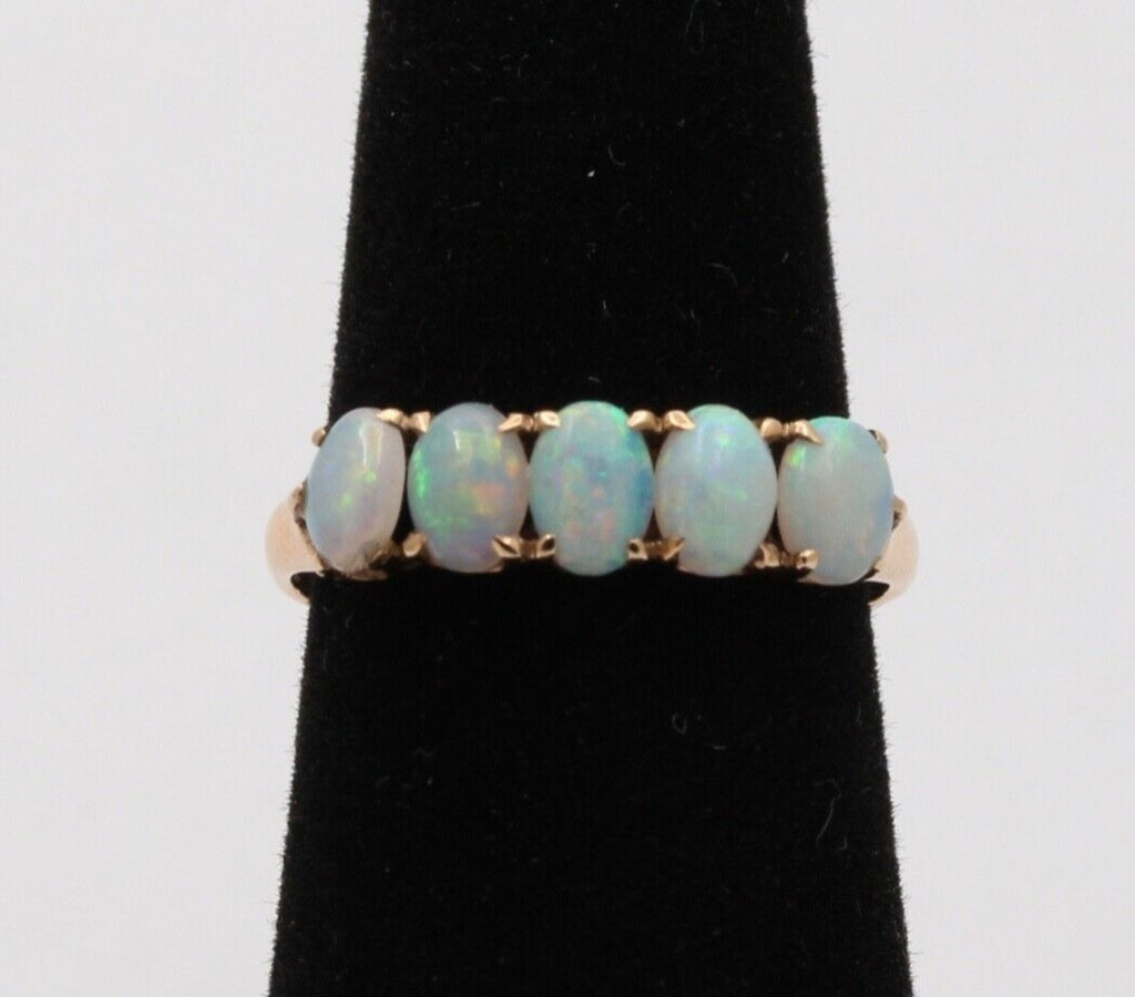 Vintage Opals 14K Yellow Gold Ring