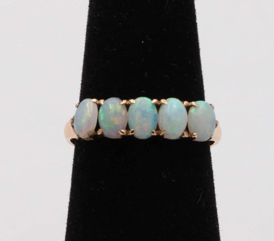 Vintage Opals 14K Yellow Gold Ring