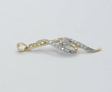 Load image into Gallery viewer, Vintage 14K Yellow Gold Diamond Musical Note Pendant
