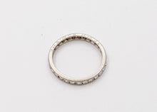 Load image into Gallery viewer, Classic Art Deco 18K White Gold Single Cut Diamonds Eternity Ring, Band , Weddin
