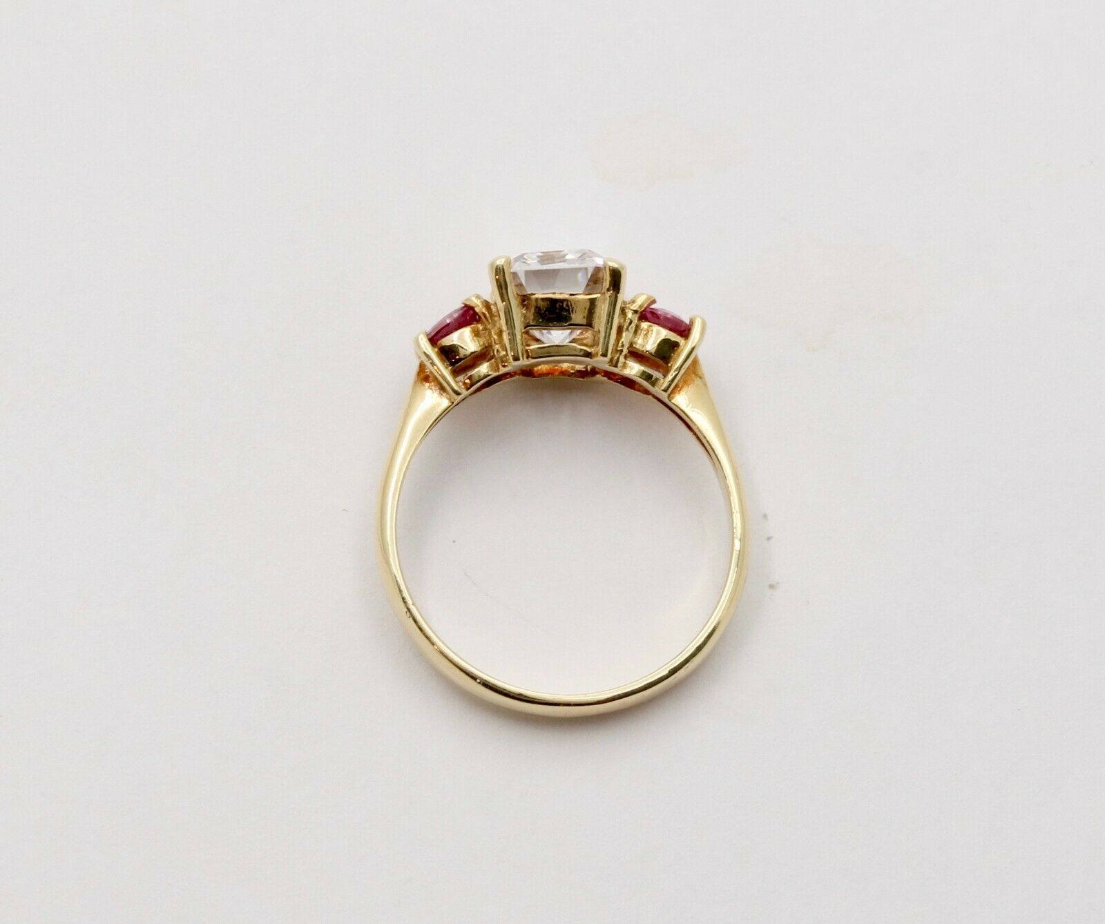 Vintage 14K Yellow Gold Pink Tourmaline Cocktail Ring