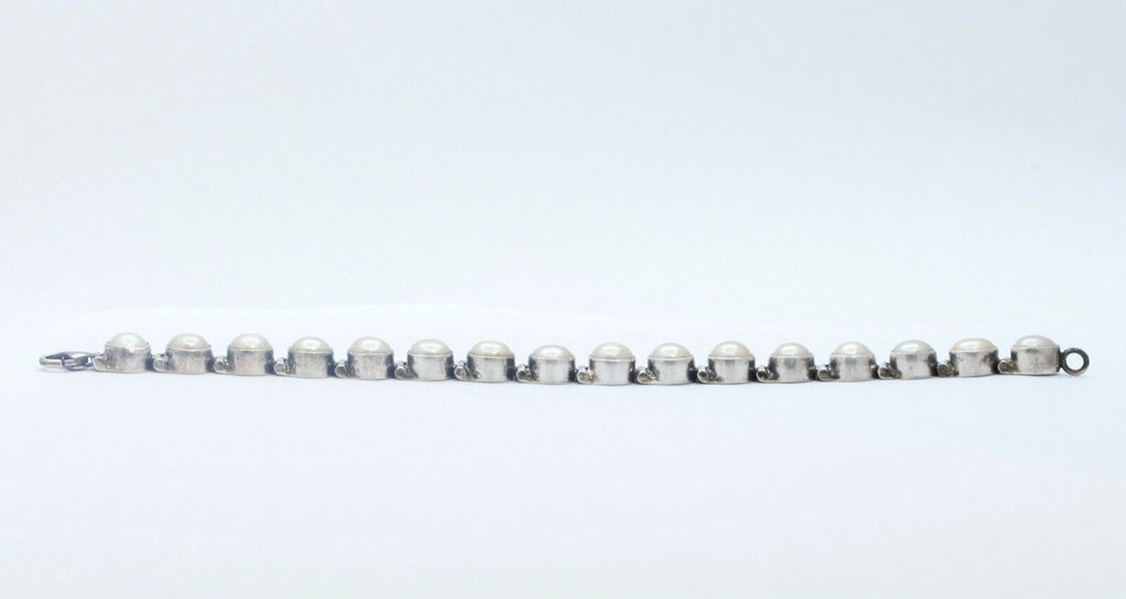 Vintage Aceloni Bracelet 925 Sterling Silver and Pearls