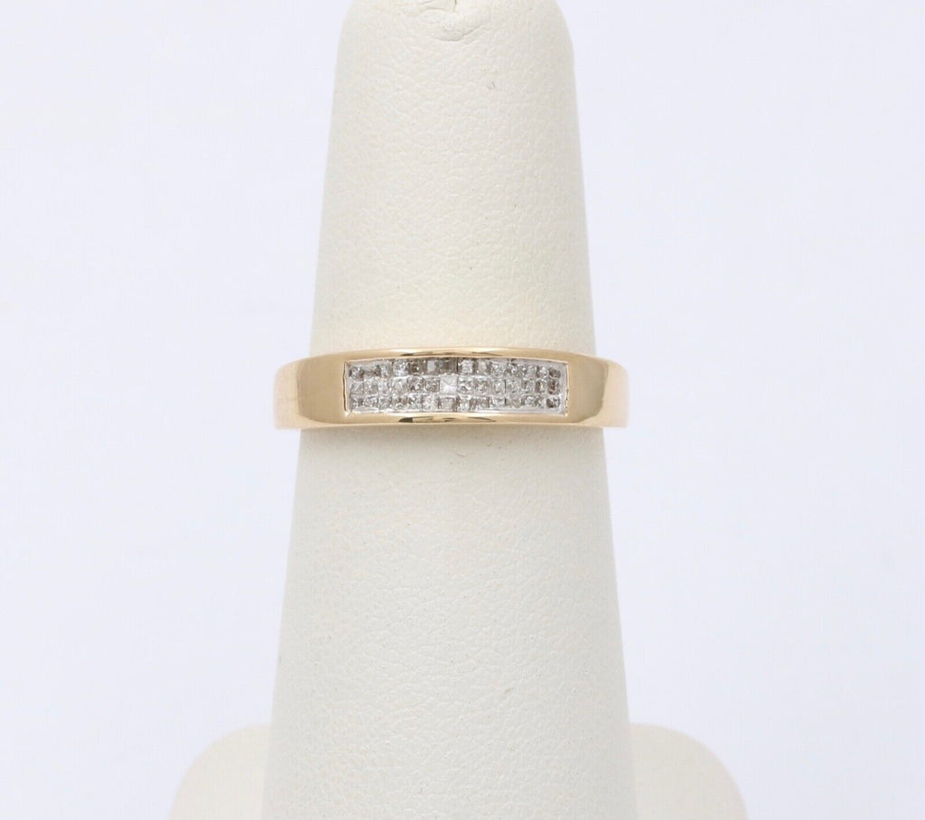 Vintage Diamonds 10K Yellow Gold Stacking Ring Band