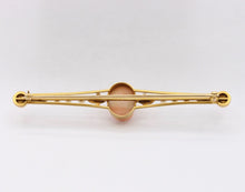 Load image into Gallery viewer, Antique Ladies 14K Yellow Gold Carved Coral Pearls Brooch Pin
