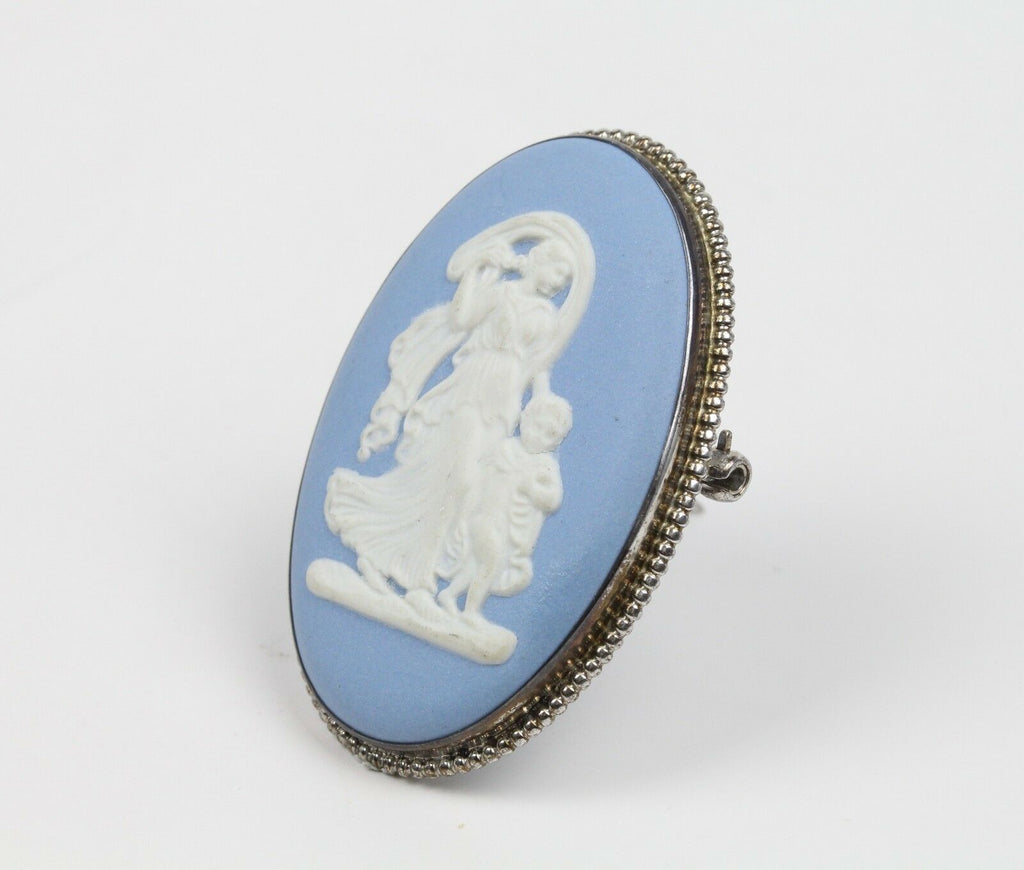 Vintage sterling silver Wedgewood Brooch