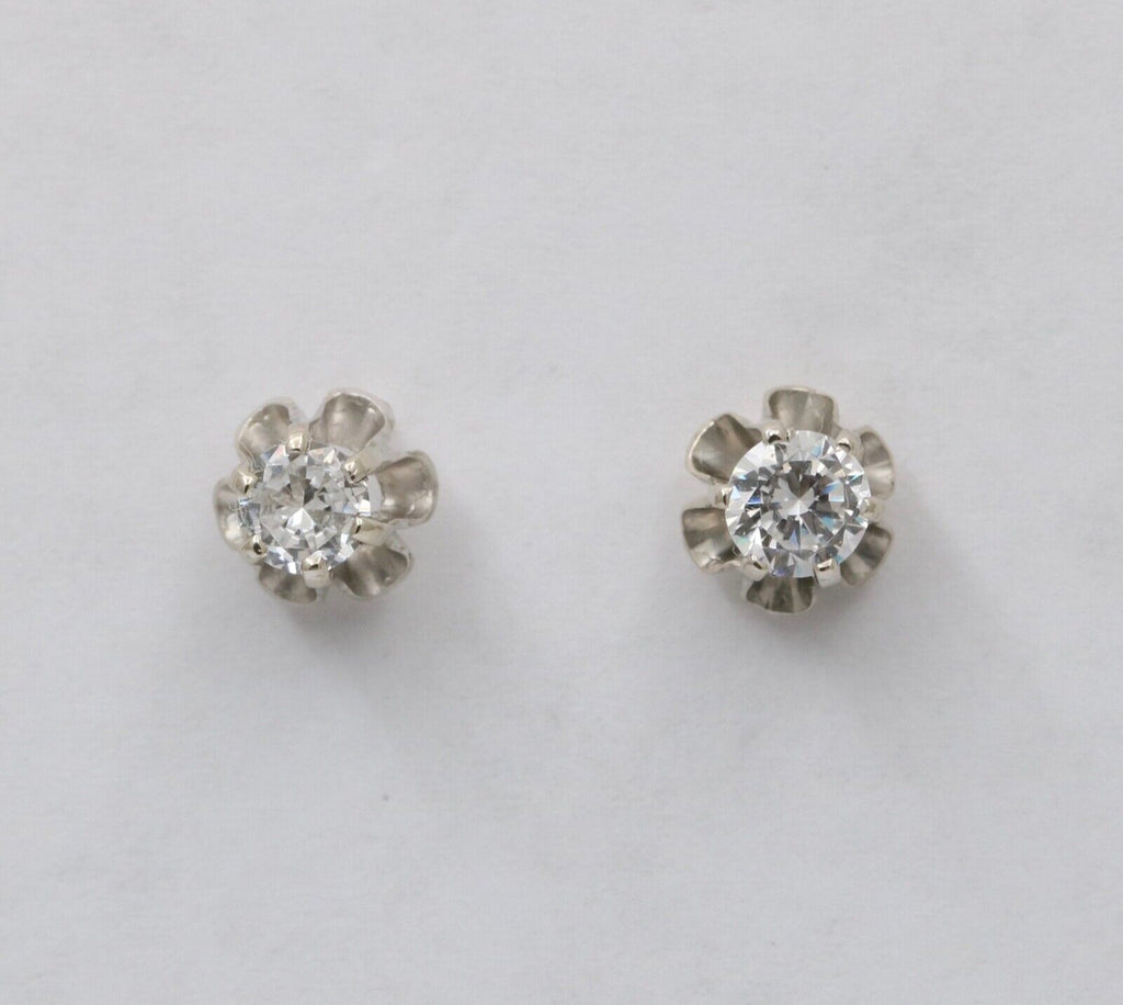 Timeless Diamond 14K White Gold Studs.