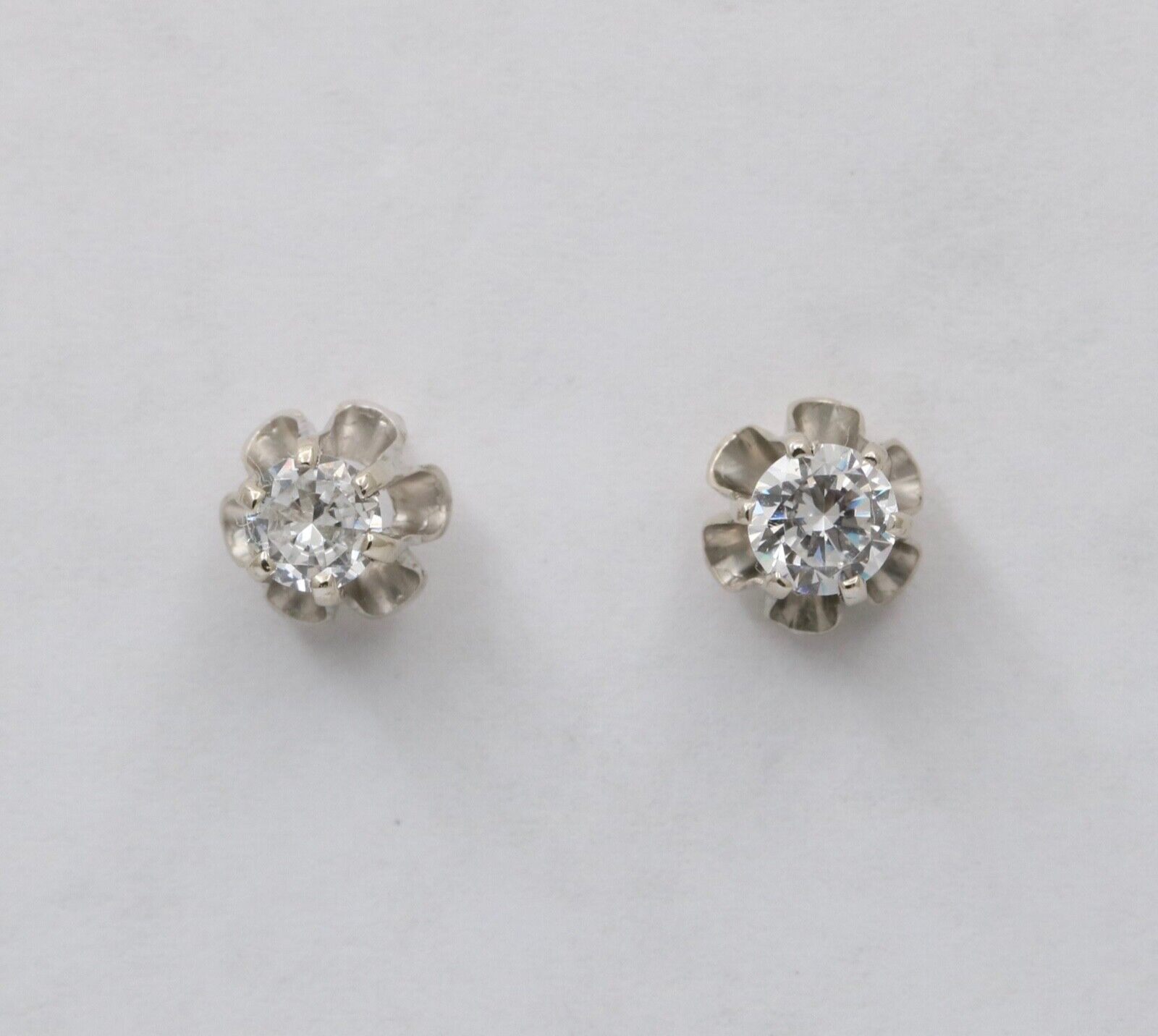 Timeless Diamond 14K White Gold Studs.