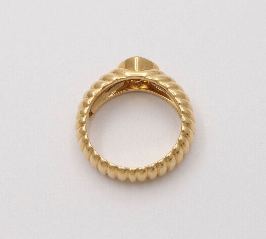 Vintage Tiffany and Co. 18K Citrine Heart Ring