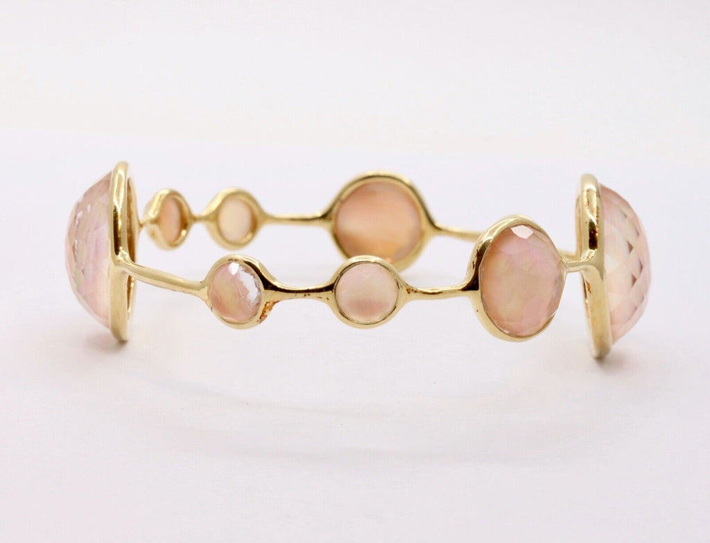 Ippolita Rock Candy Collection 18K YG Bracelet Quartz Mother of Pearl