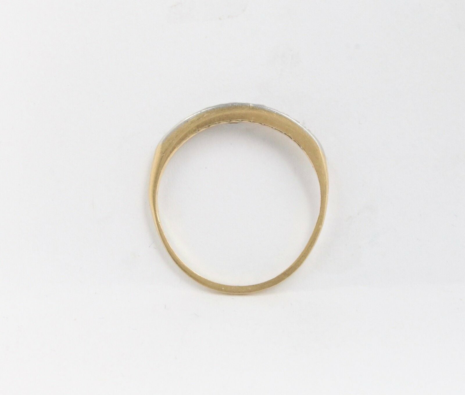 Vintage 14K Yellow Gold Diamond Wedding Band