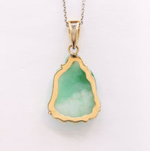 Load image into Gallery viewer, Vintage 14K Yellow Gold Jade Buddha Pendant
