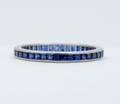 Vintage Tiffany & Co Sapphire Eternity Platinum Band.