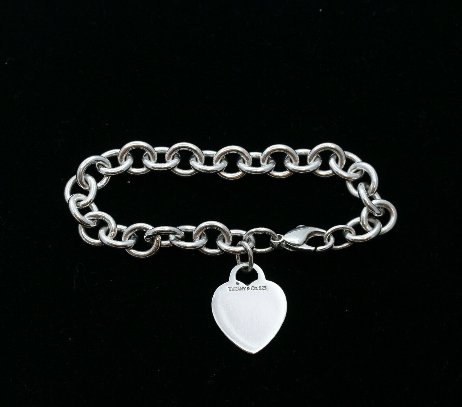Tiffany & Co Sterling Silver Classic Heart Tag Bracelet