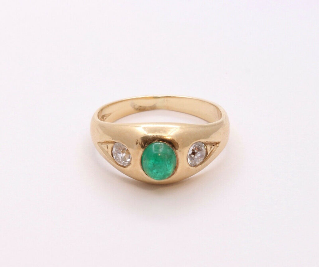 Vintage Ladies 14k Yellow Gold Diamonds Anniversary Wedding Band