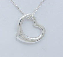 Load image into Gallery viewer, Tiffany and Co Elsa Peretti Spain 925 Floating Heart and Chain Pendant
