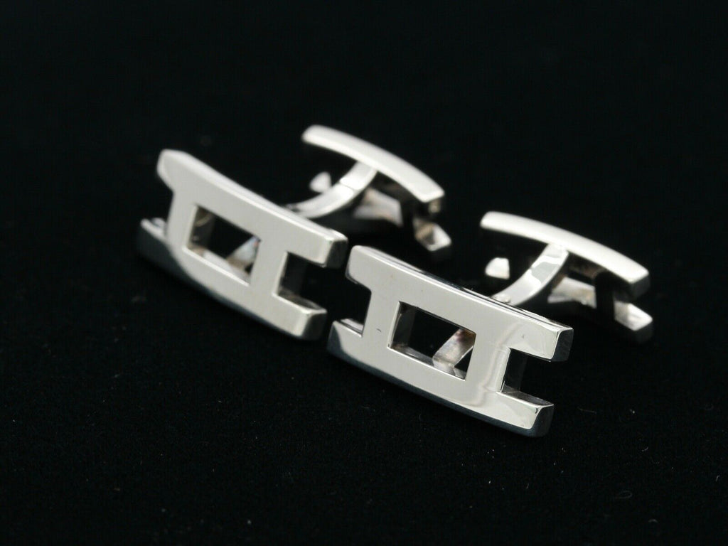 HERMÈS Sterling Parallele Cufflinks 925