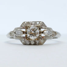 Load image into Gallery viewer, Art Deco 18K White Gold Diamonds Ring
