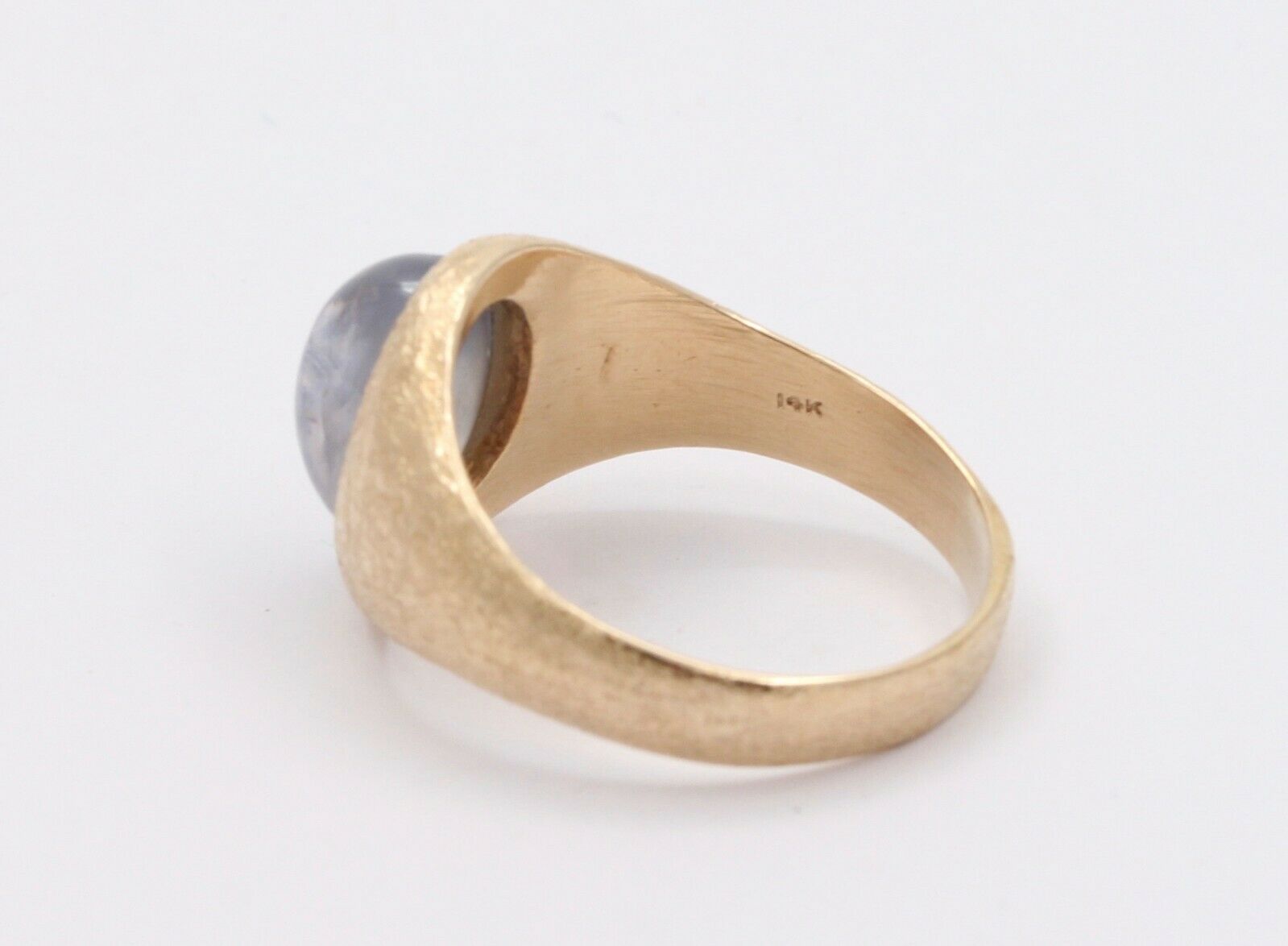 Vintage Men's 14K Yellow Handmade Star Sapphire Ring