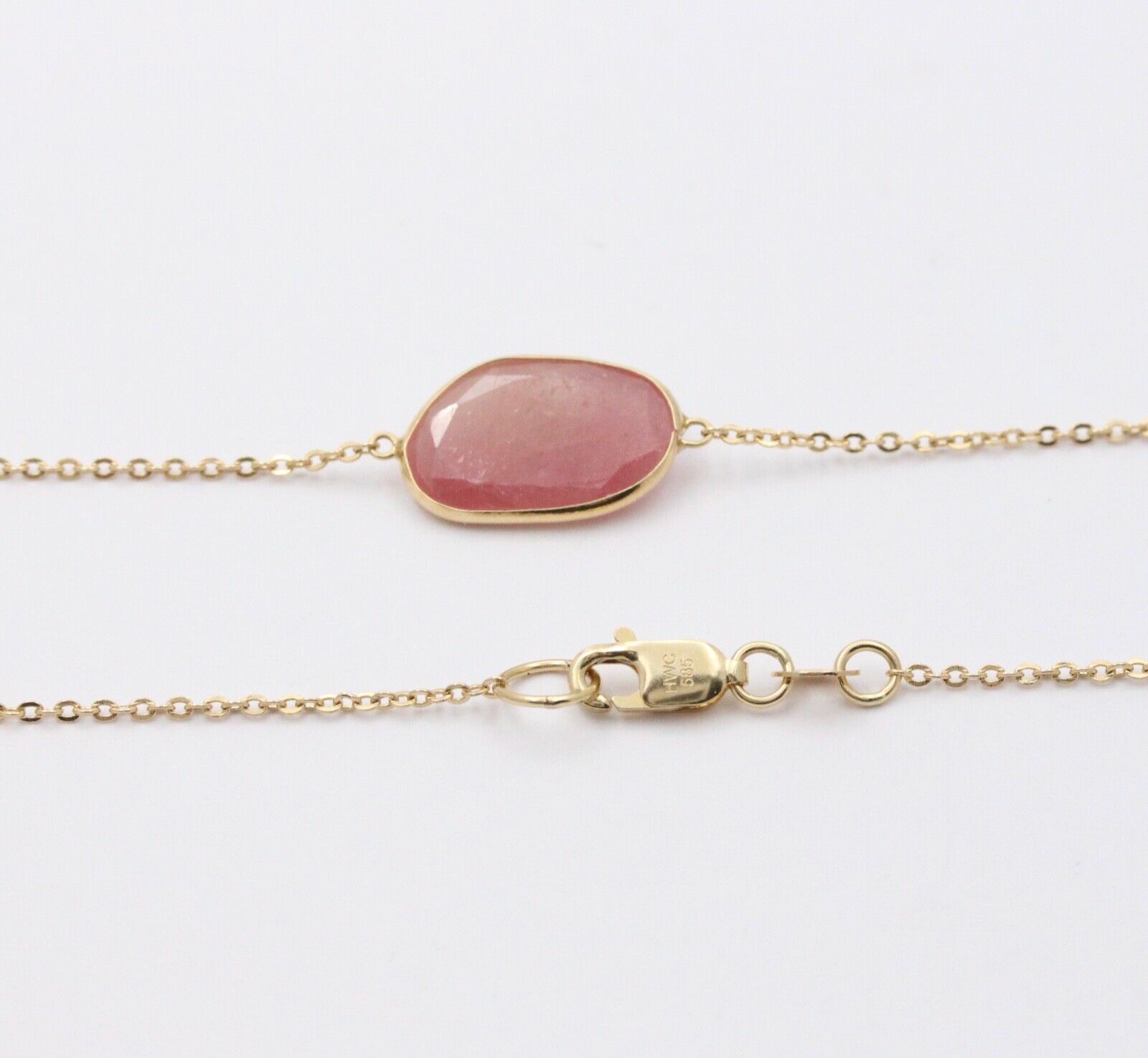 Vintage Quartz Crystal 14K Yellow Gold Necklace