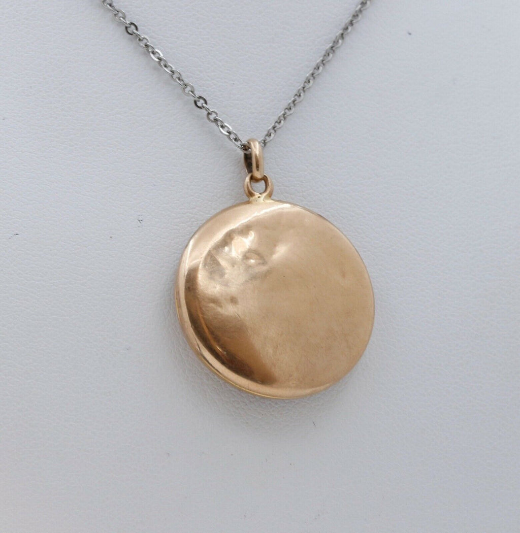 Victorian Repousse "Ladies Under The Star" Locket Pendant