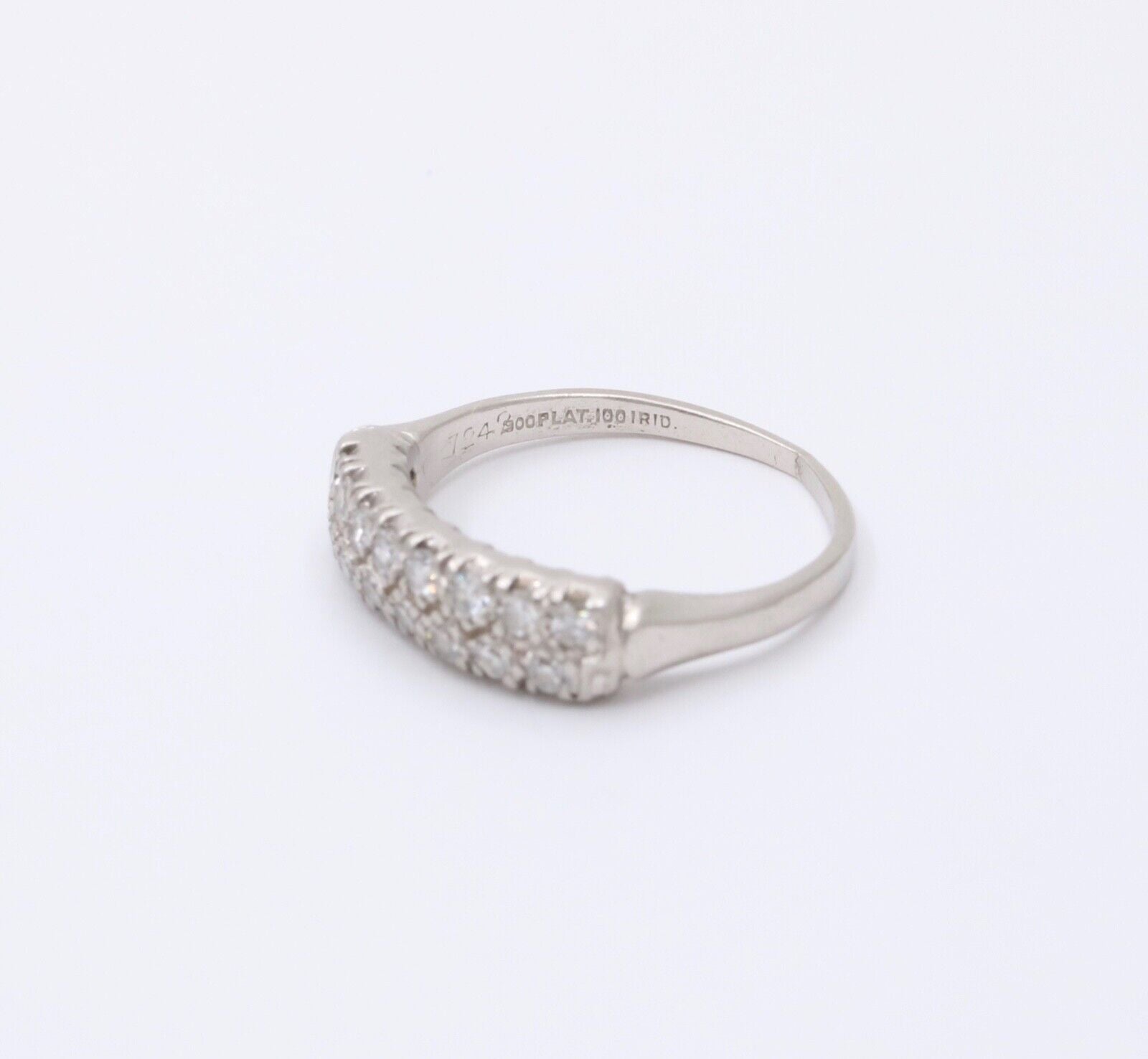 Antique Art Deco Diamond Platinum Ring band, Wedding Band