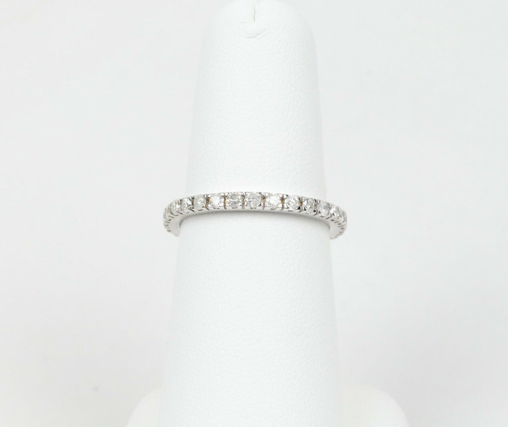 Vintage Ladies 14K White Gold Eternity Band